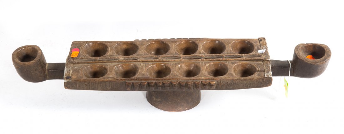 Dan carved wood mancala board (1 of 1)
