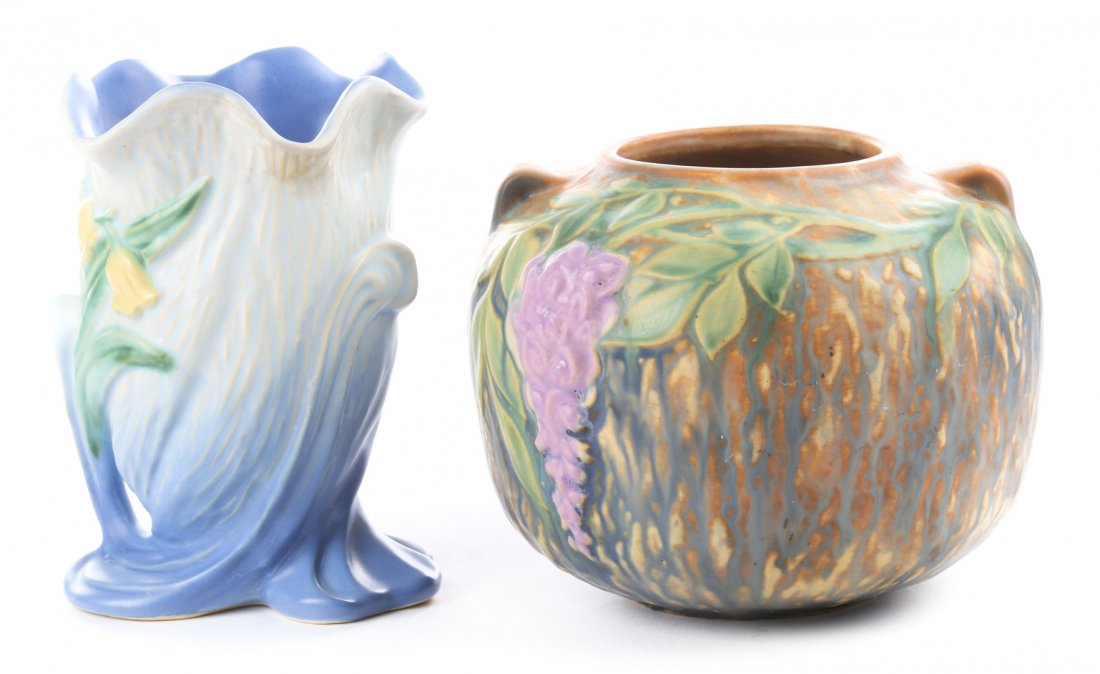 Roseville & Weller art pottery vases (1 of 4)