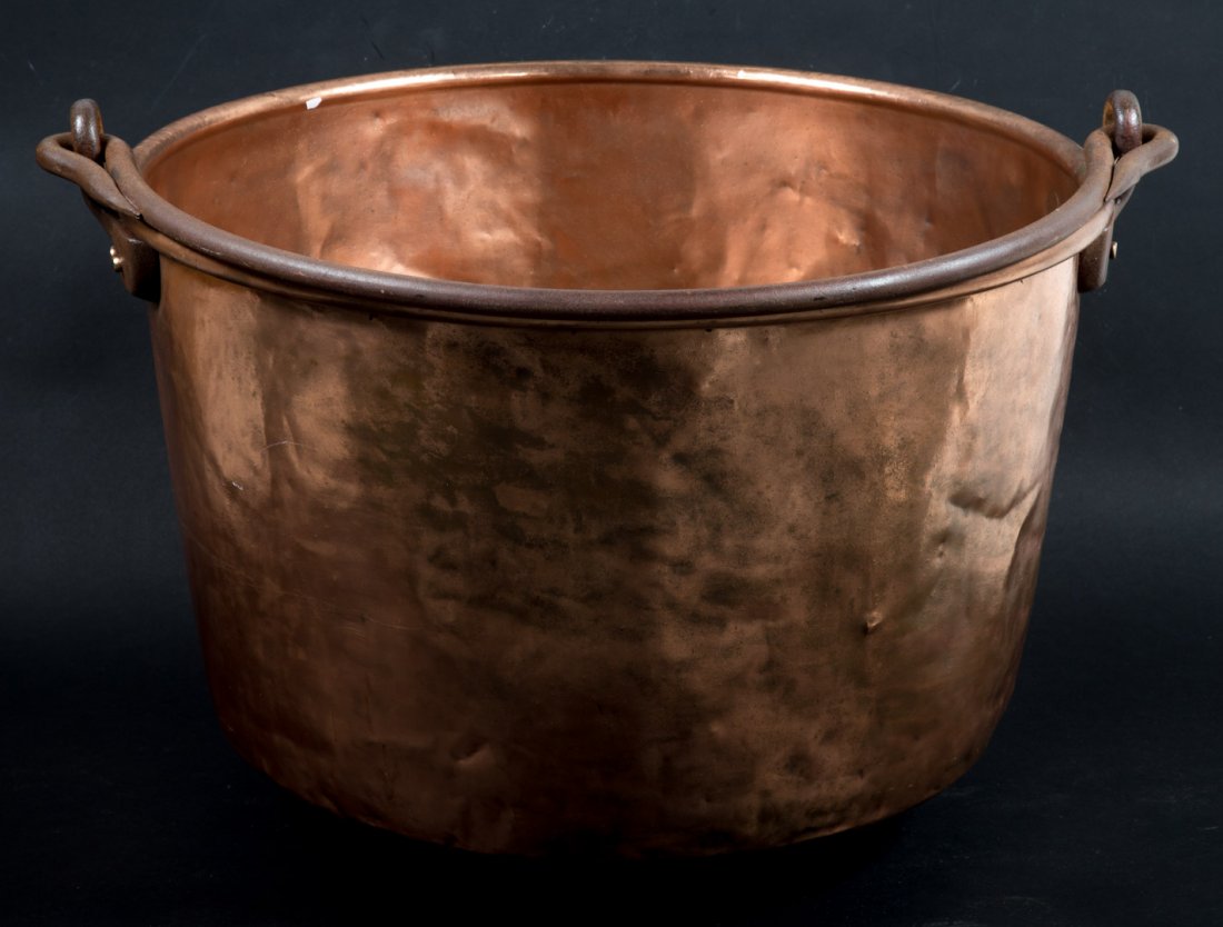Copper and wrought iron apple butter kettle (1 of 3)