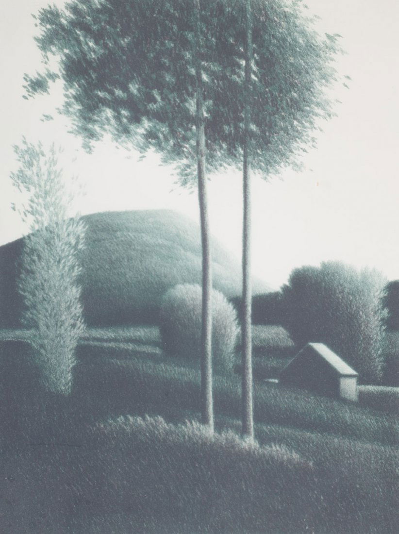 Robert Kipniss. Landscape, lithograph (1 of 4)