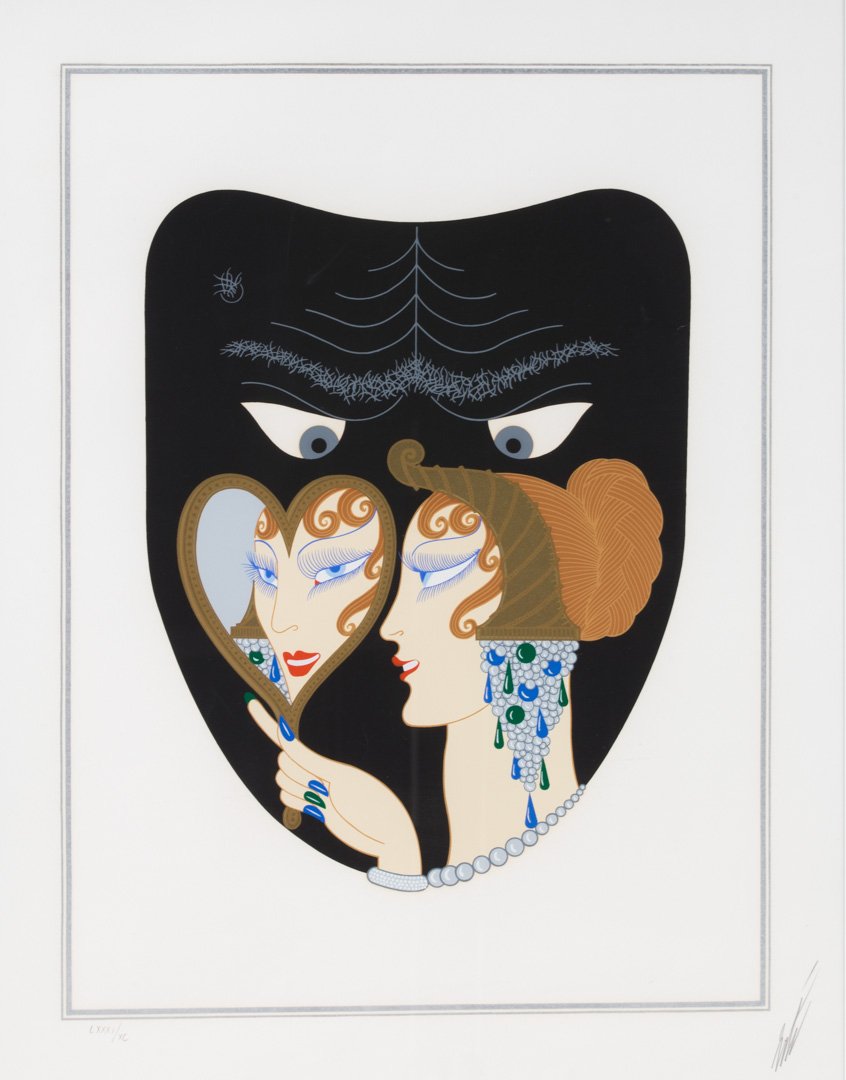 Erte. "Envy," color serigraph (1 of 4)