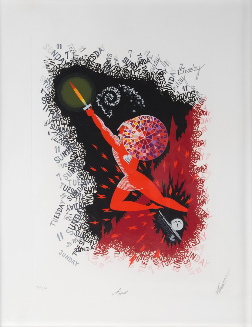 Erte. "Aries," color serigraph (1 of 4)