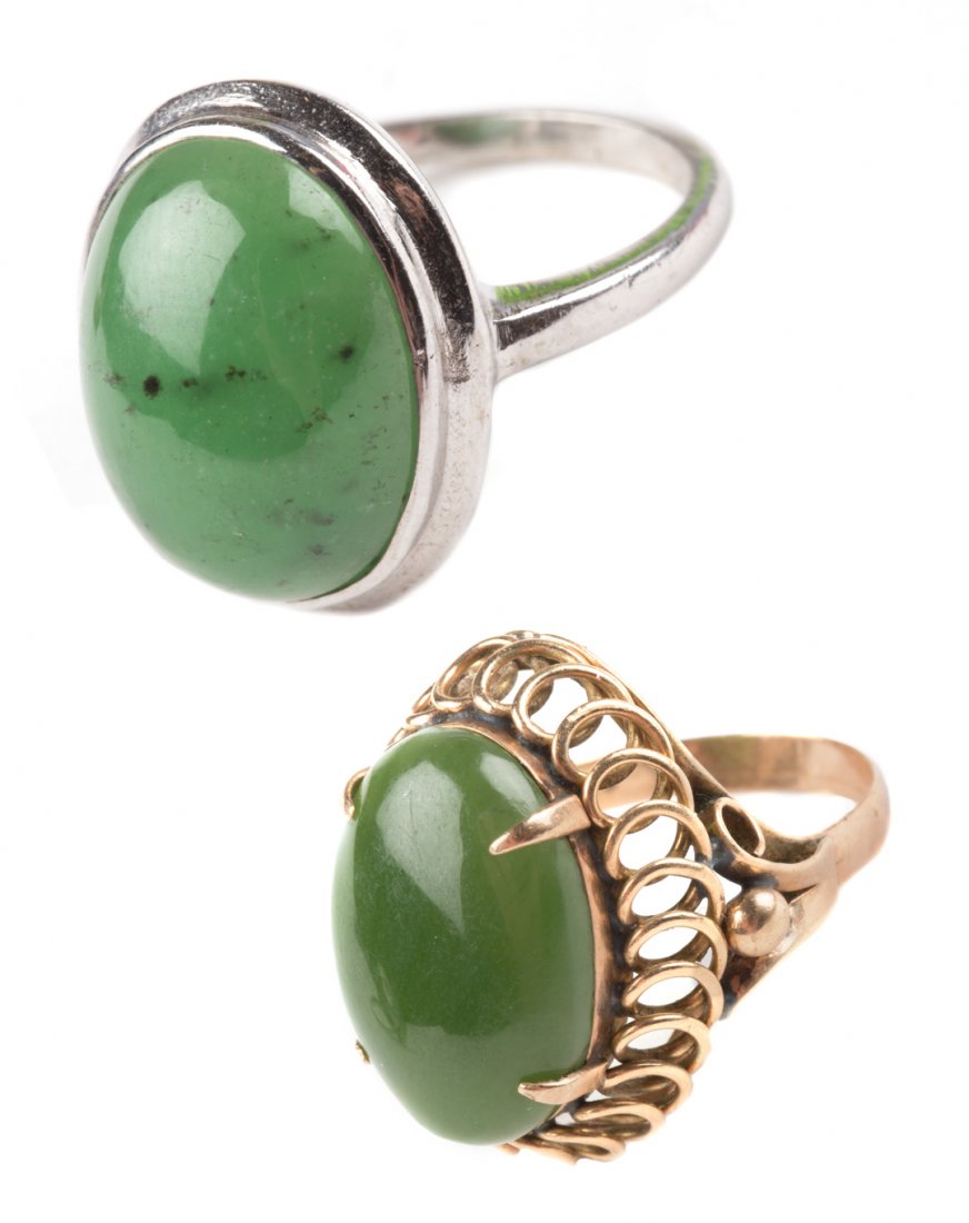Two Gold Jade Rings (1 of 9)