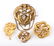 Four Gold Brooches