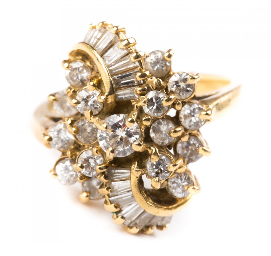 A Lady's Diamond Cocktail Ring (1 of 3)