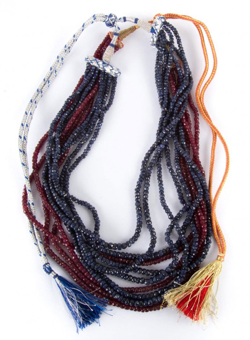 A Sapphire Necklace & and a Ruby Necklace (1 of 5)