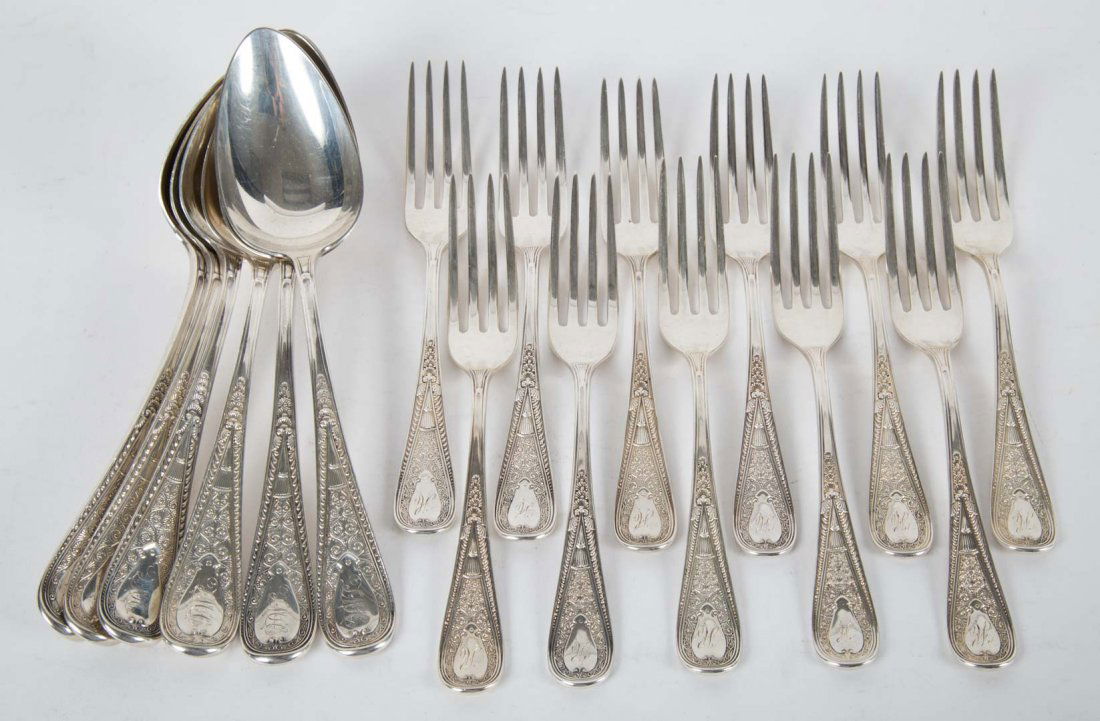 Gorham "Hindostanee" sterling silver flatware (1 of 3)