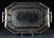 Sheffield silver-plated double handle gallery tray