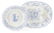 Staffordshire transferware platter and bowl