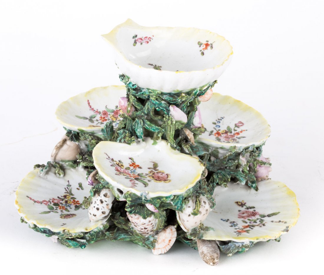 Worcester porcelain sweet meat stand (1 of 4)