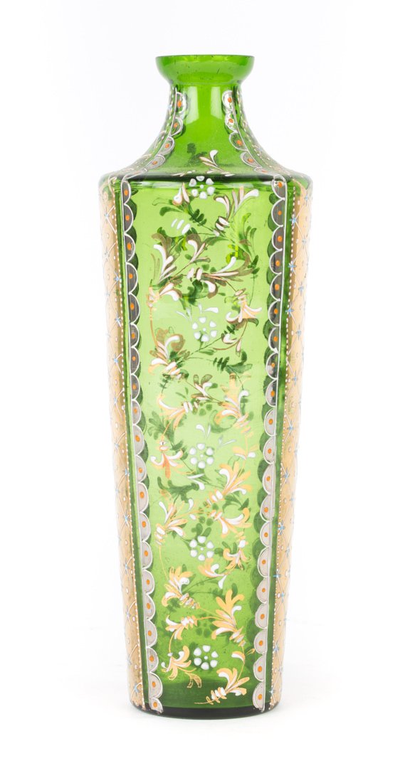 German enameled glass vase (1 of 3)