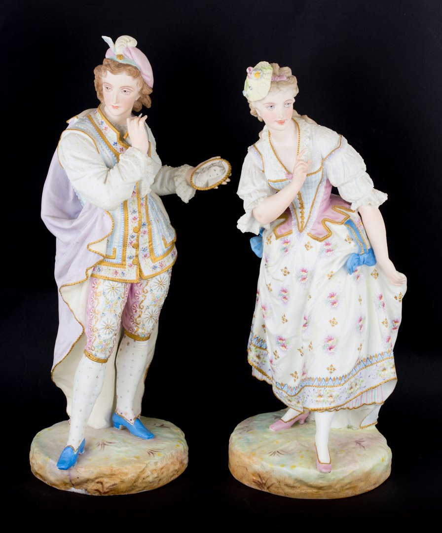 Pair of Vion & Baury painted bisque figures (1 of 4)
