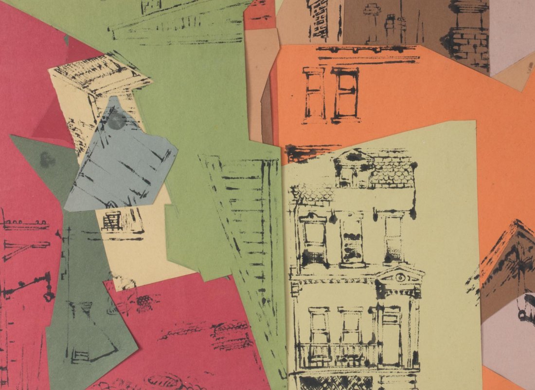 Bennard Perlman. "The City," mixed media (1 of 5)