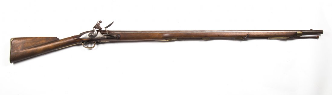 Tower Mark flintlock musket: marked "G.R." on lock plate