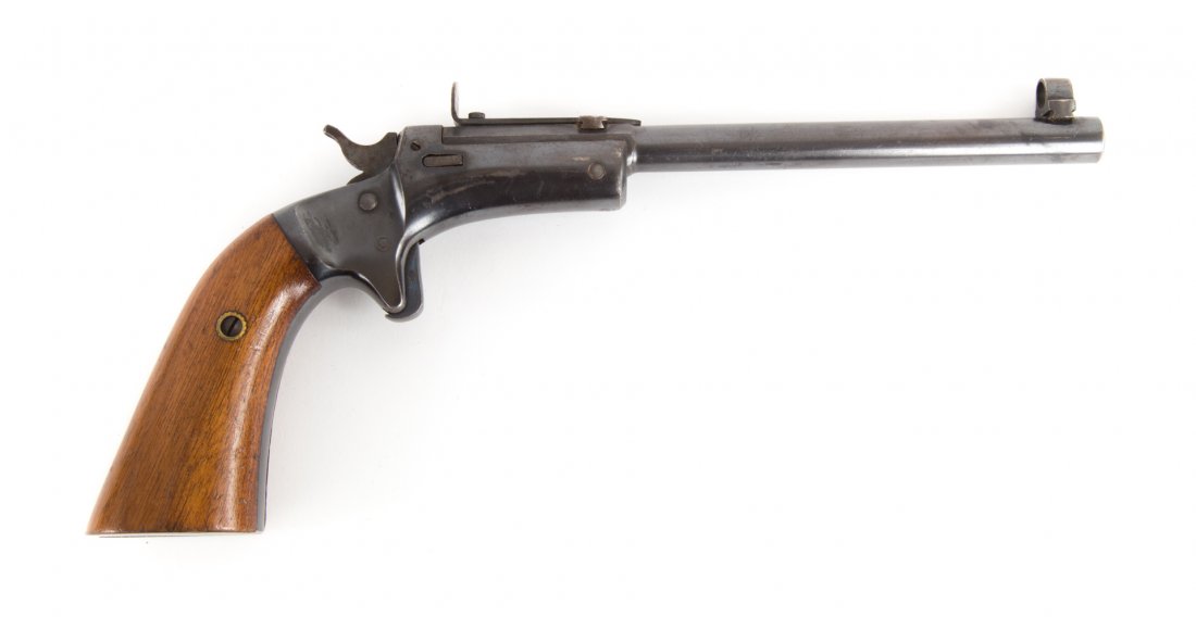 J. Stevens & Co. .22 caliber target pistol: single shot, with hard case