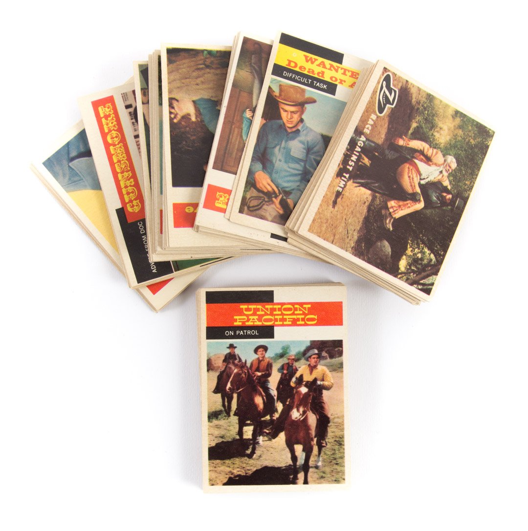 Miscellaneous Topps 1950's television gum cards: .