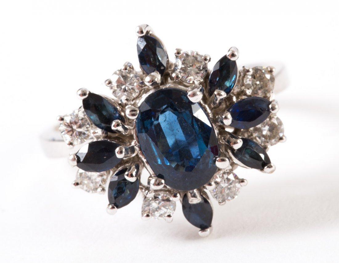 A Sapphire and Diamond Cocktail Ring (1 of 4)