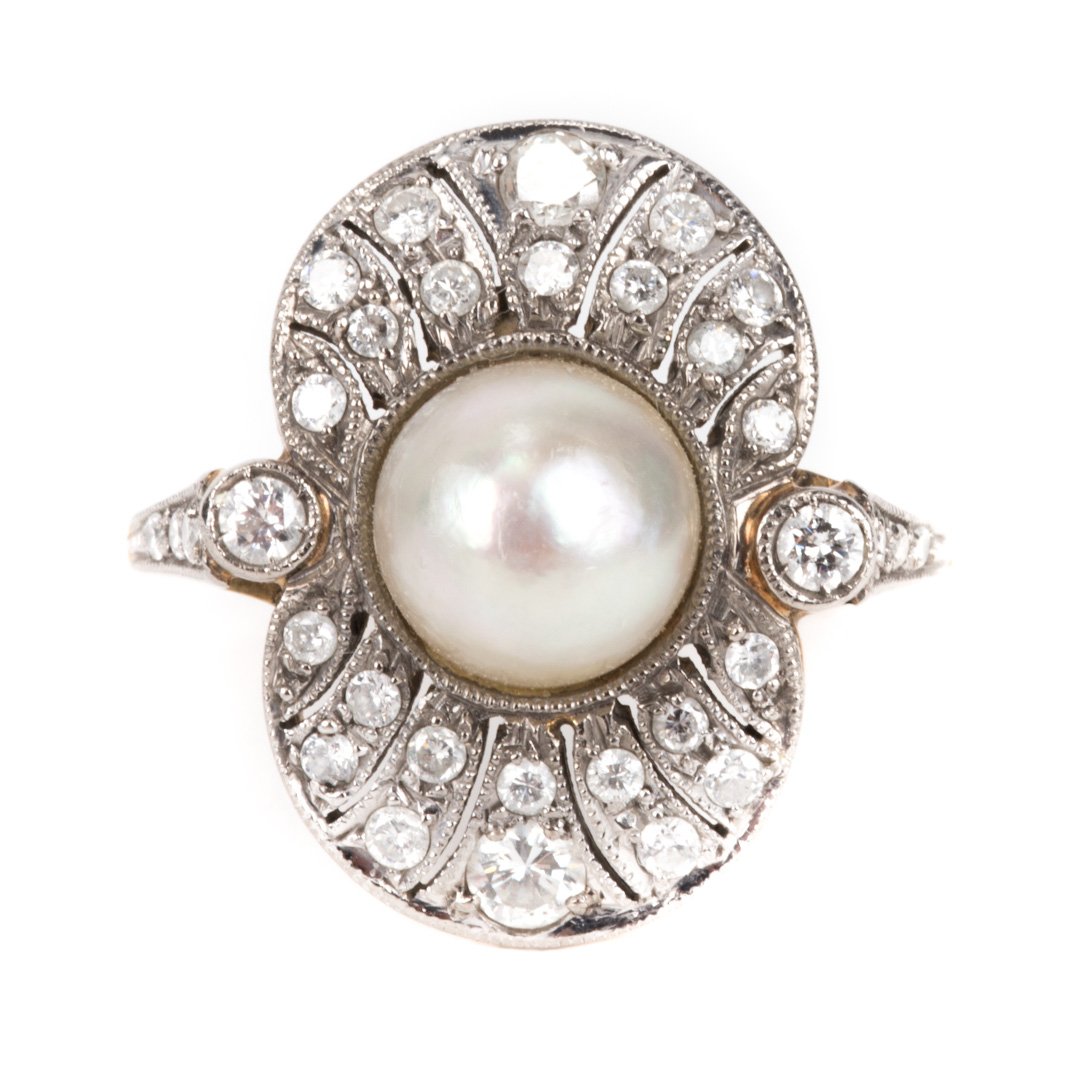 A Victorian Pearl and Diamond Ring (1 of 3)