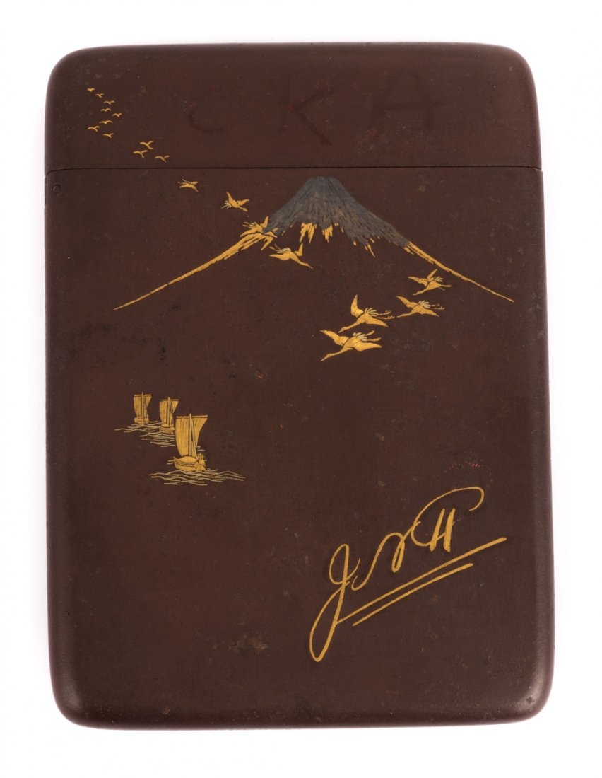 A Japanese Gold and Silver Inlaid Case (1 of 4)