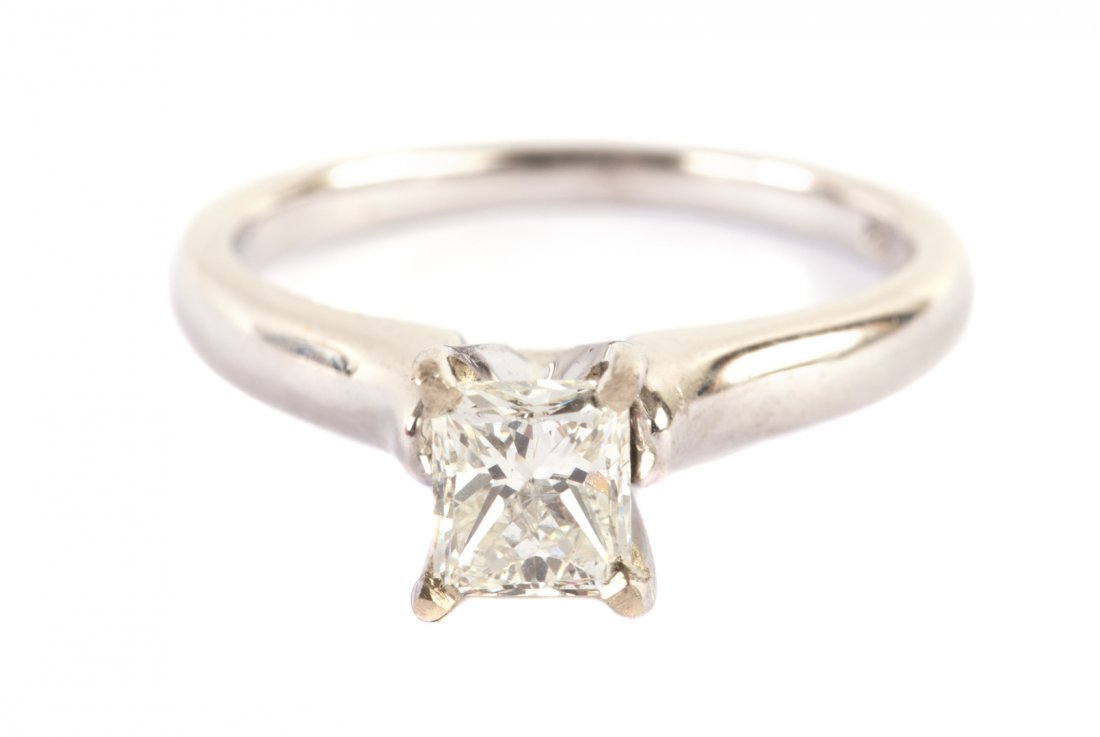 A Princess Cut Diamond Ring (1 of 5)