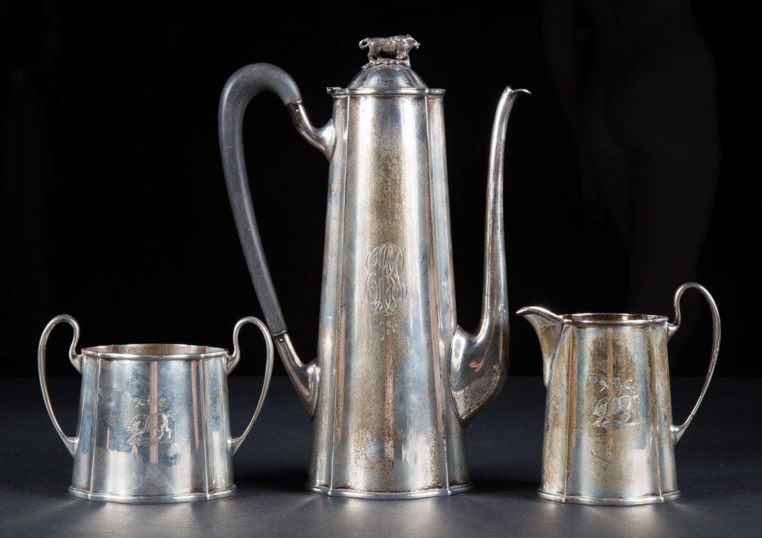 After dinner sterling coffee set Harvard AD Club (1 of 6)