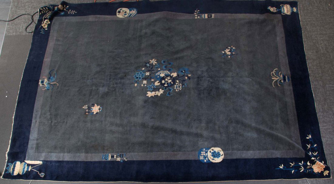 Antique Fette Chinese carpet, approx. 9 x 12 (1 of 4)