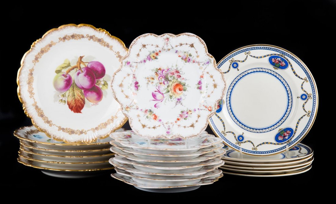 20 English & continental porcelain & china plates (1 of 5)