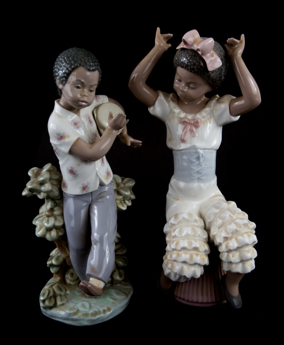 Two Lladro Black Legacy Collection figures (1 of 6)