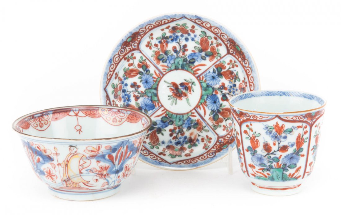 Three Chinese Export Imari tea articles (1 of 7)