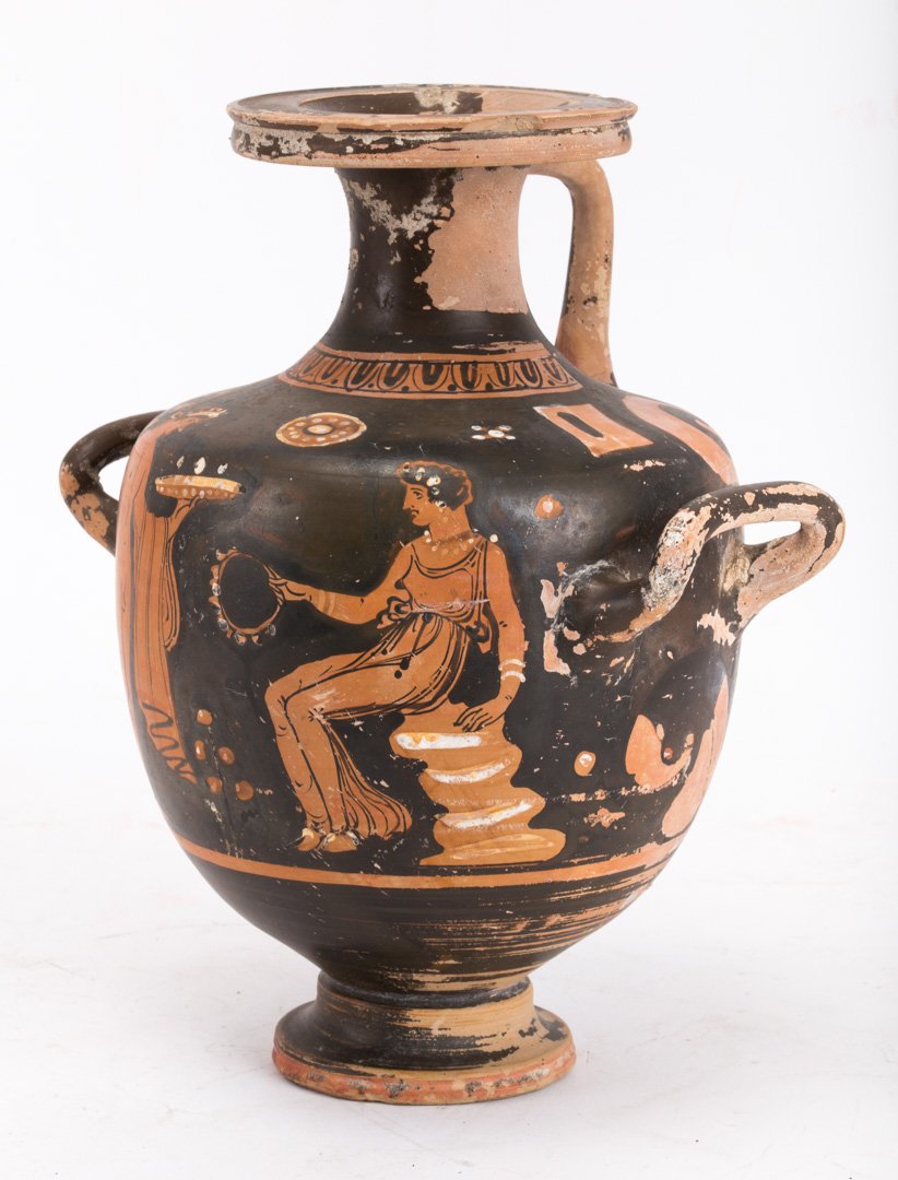 Apulian red figure pottery hydria (1 of 5)
