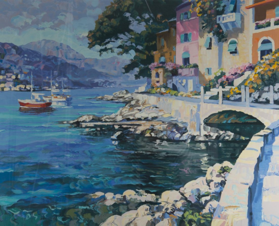 Howard Behrens. Mediterranean View, serigraph (1 of 5)
