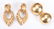 Two Pair of 14K Gold Earrings