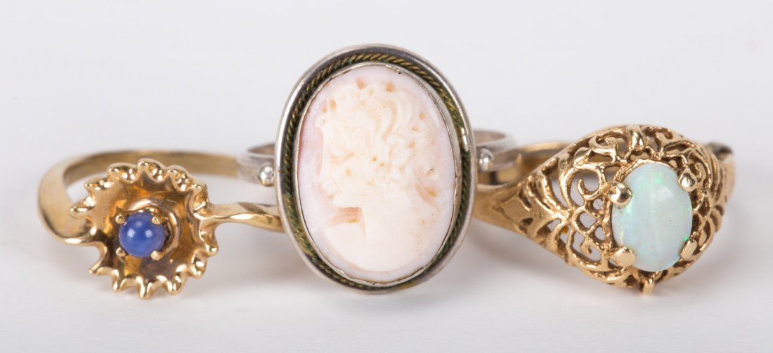 A Trio of Lady's Gemstone Rings (1 of 5)