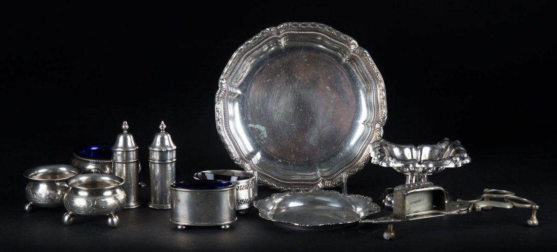 A Group of Continental silver salts & other items (1 of 8)