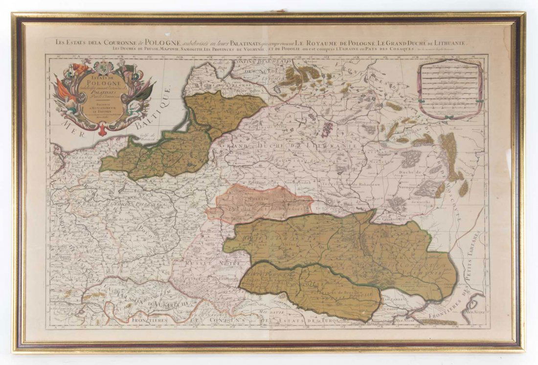 [Map] Pologne by Hubert Jaillot (1 of 5)