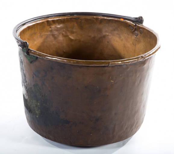 American Copper & Wrought Iron Apple Butter Kettle