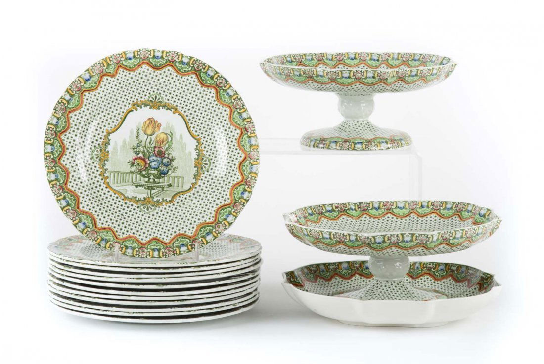 Copeland Spode china partial dessert set (1 of 3)