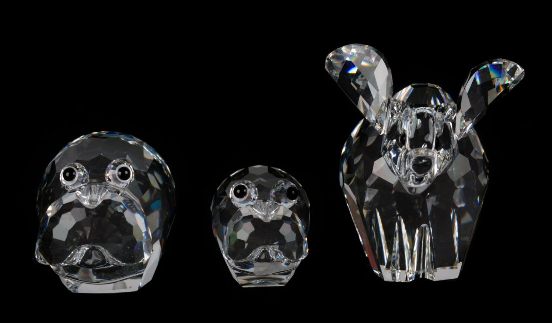 Three Swarovski crystal animals (1 of 6)