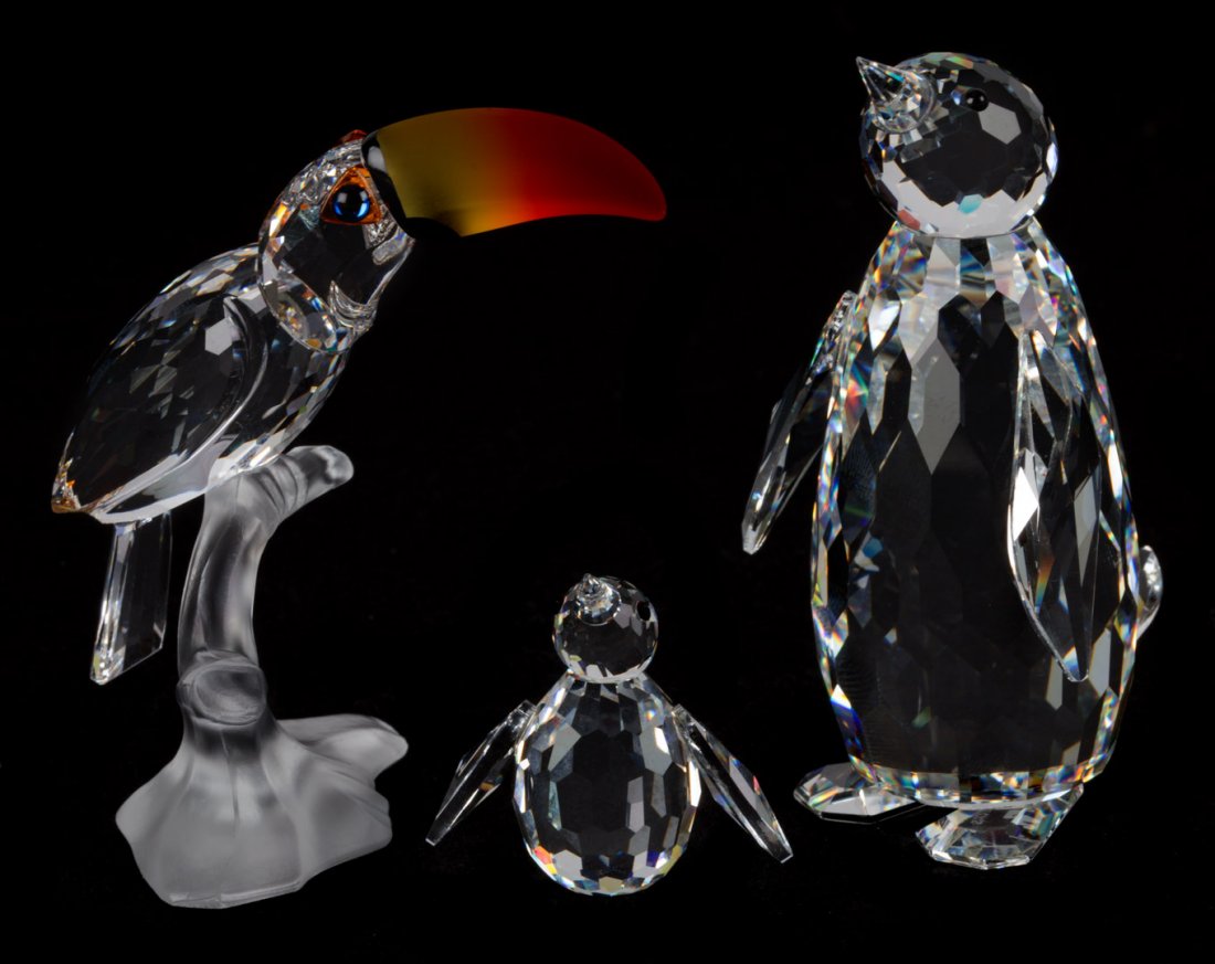Three Swarovski crystal birds (1 of 5)