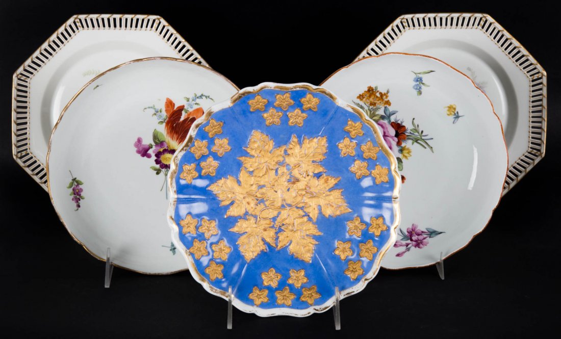 Five German porcelain plates (1 of 8)