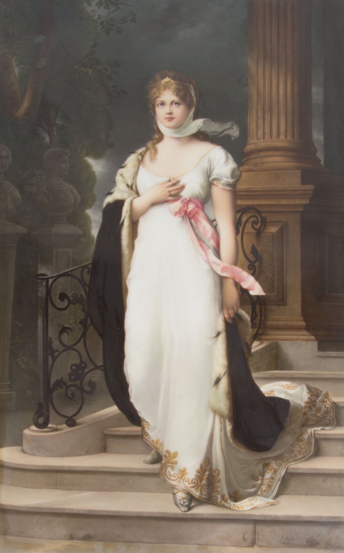 KPM painted porcelain plaque of Queen Louise (1 of 6)