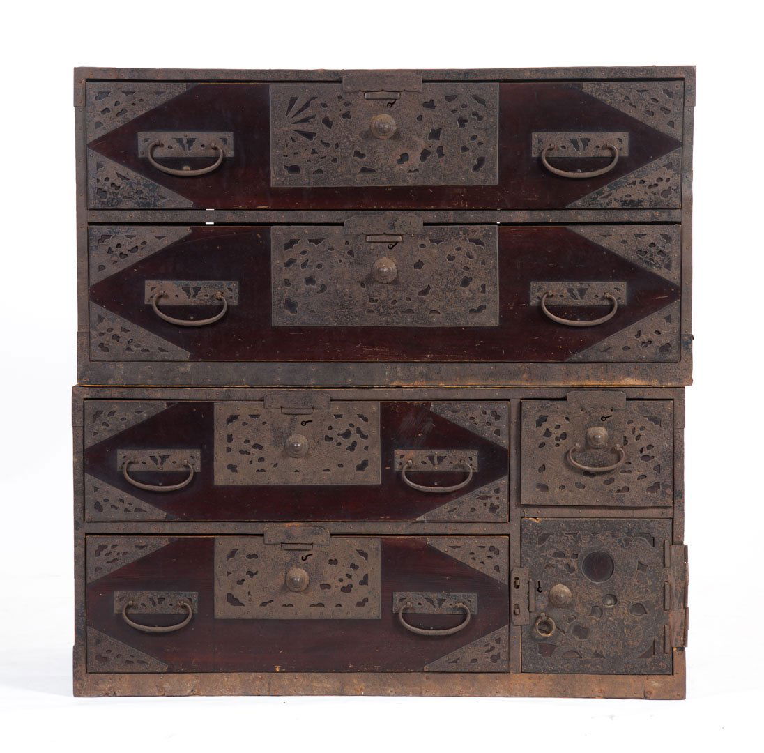 Japanese elm tansu (1 of 5)