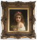Charles-Amable Lenoir. Girl Holding Flowers, oil - 2
