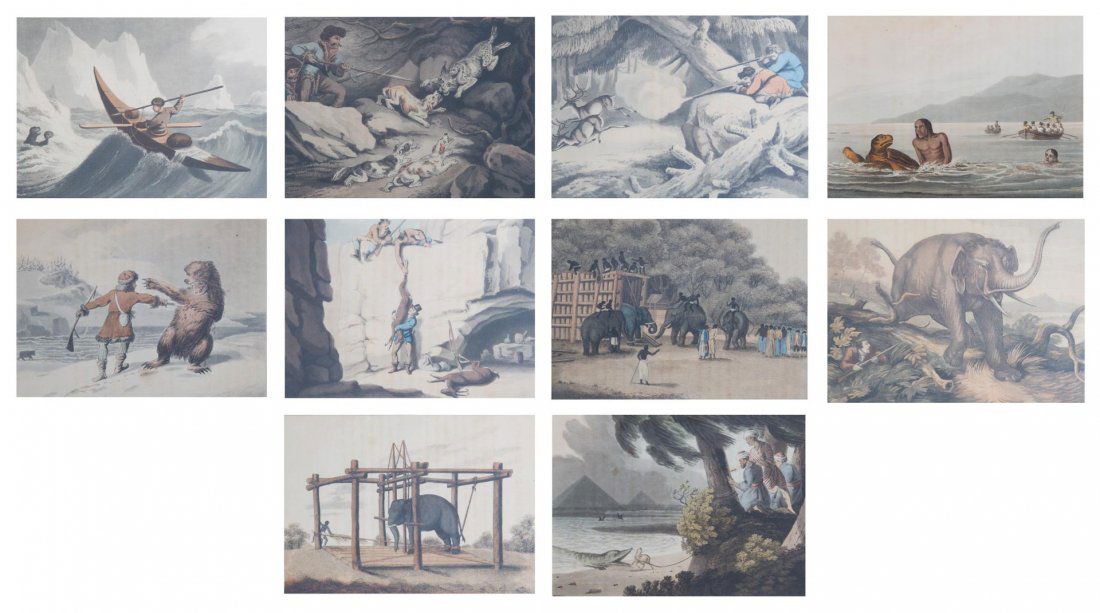 Ten assorted 19th c. English hunting etchings (1 of 10)