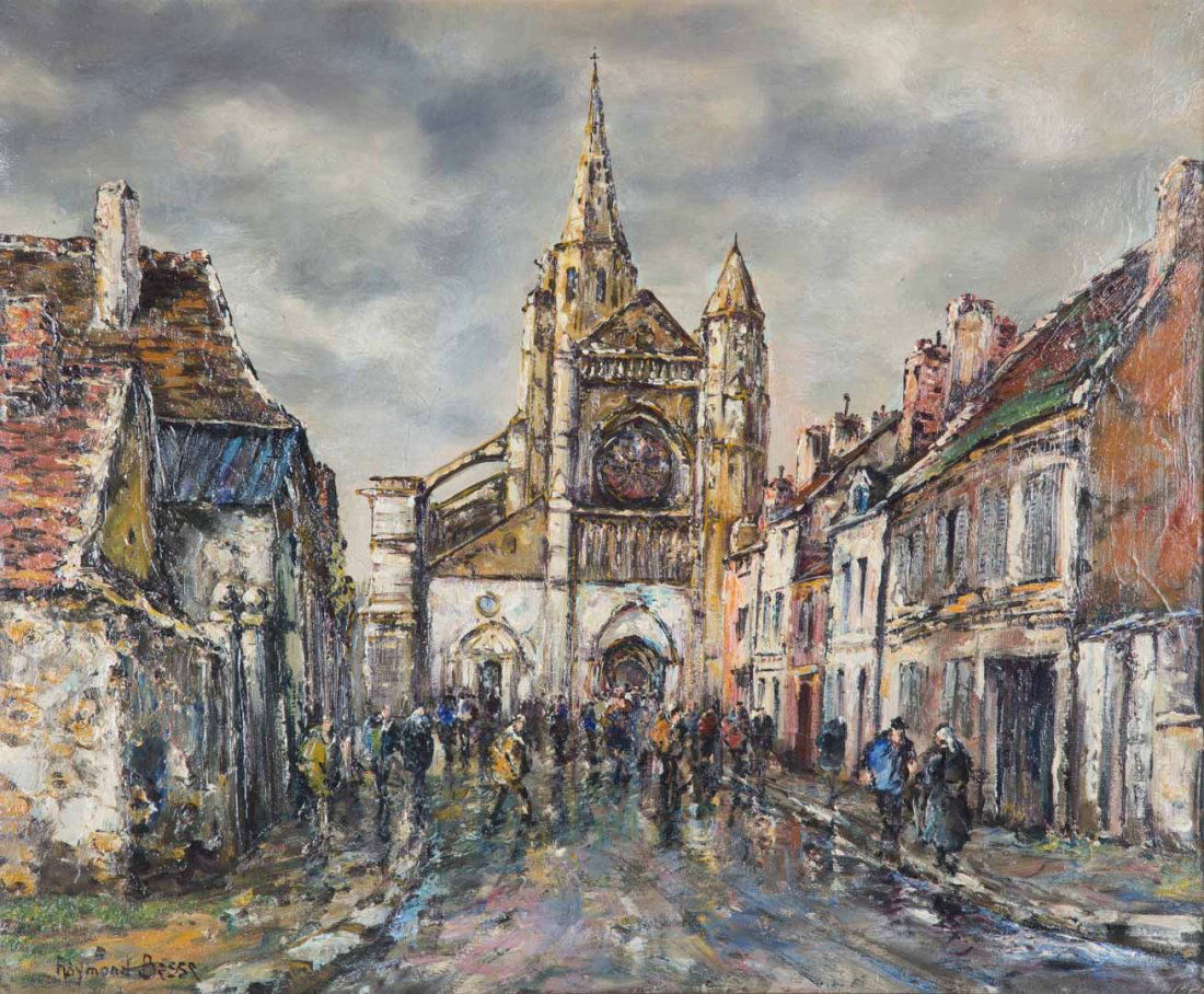 Raymond Besse. "Bry Compte Robert," oil (1 of 5)