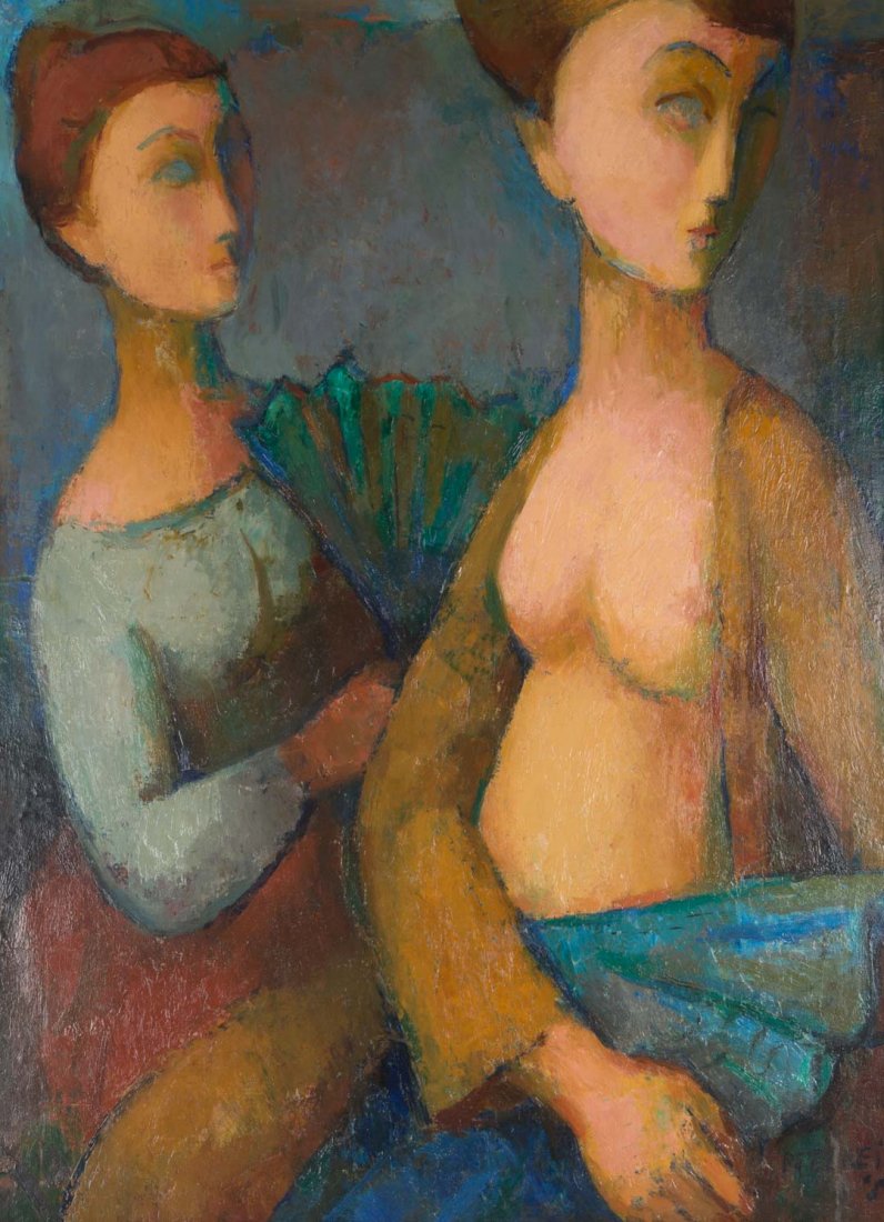 Petereit. Two Women, oil on canvas (1 of 5)