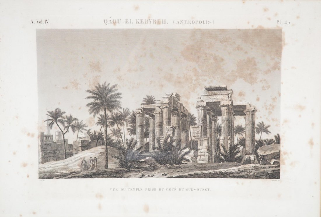 Six French engravings depicting views of Egypt (1 of 8)