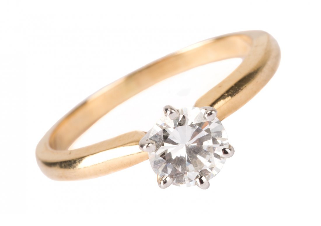 A Lady's Classic Solitaire Engagement Ring (1 of 5)