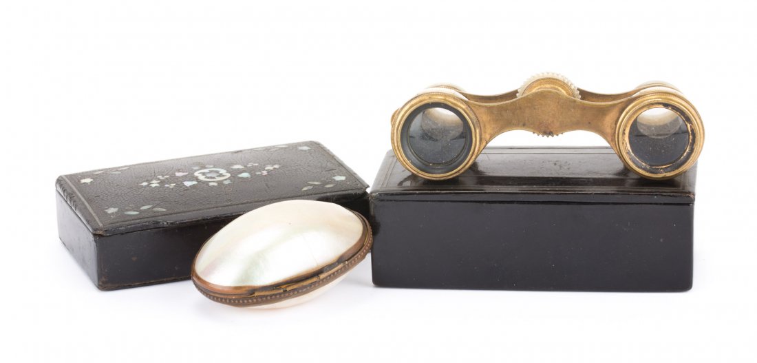 Opera Glasses in MOP and Victorian Boxes (1 of 6)