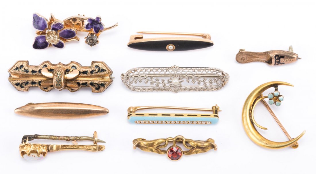 A Dozen Victorian Miniature Pins (1 of 4)